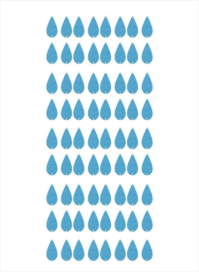 Incrizma 8 Strings Raindrop Garland Baby Shower Wedding Birthday Party Decorations Felt Bunting Raindrop Banners Flags Garlands (Aqua Blue) - Image 1